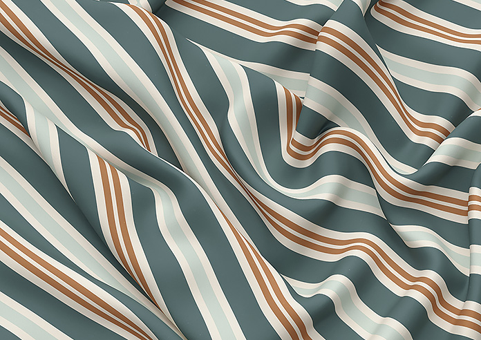 The British Stripe Co. Charles, Teignbridge No.1 - Twist&Fit Roman Blind - Image 4